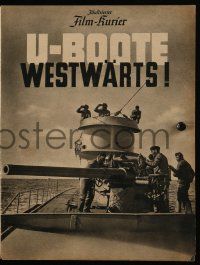 7s190 U-BOAT, COURSE WEST 8pg German program '41 World War II Nazi propaganda, conditional!