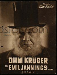 7s191 UNCLE KRUGER German program '41 Ohm Kruger, Emil Jannings, Nazi propaganda, conditional!