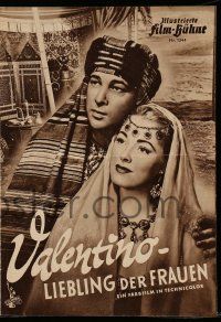 7s658 VALENTINO German program '51 Eleanor Parker, Anthony Dexter as Rudolph, different images!