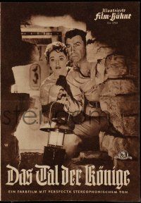 7s659 VALLEY OF THE KINGS German program '55 Robert Taylor & Eleanor Parker in Egypt, different!
