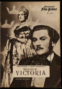 7s664 VICTORIA THE GREAT German program '50 Anna Neagle as the Queen, Walbrook as Prince Albert