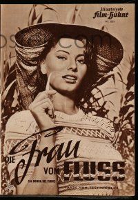 7s676 WOMAN OF THE RIVER German program '55 many different images of sexiest Sophia Loren!