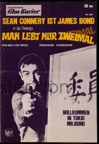 7s679 YOU ONLY LIVE TWICE German program '67 cool different images of Sean Connery as James Bond!