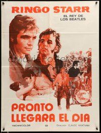7t002 THAT'LL BE THE DAY Argentinean 22x29 '73 Arnaldo Putzu art of Ringo Starr & David Essex!