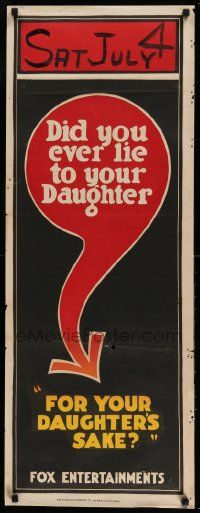 7t038 COMMON SIN long Aust daybill R22 did you ever lie to your daughter, for your daughter's sake?