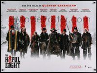 7t573 HATEFUL EIGHT teaser DS British quad '16 Tarantino, Russell, Leigh, Tatum, Jackson, top cast!