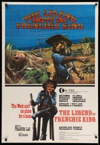 7t111 LEGEND OF FRENCHIE KING Canadian 1sh '71 sexiest Claudia Cardinale punching Brigitte Bardot!