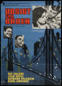 7t255 VIEW FROM THE BRIDGE Danish '62 Vallone, Miller's towering drama of love & obsession!