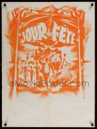 7t402 JOUR DE FETE French 24x32 R60s great art of postman Jacques Tati by Michel Landi!