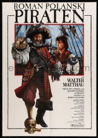 7t057 PIRATES German '86 Roman Polanski, great Bernhardt artwork of Walter Matthau!