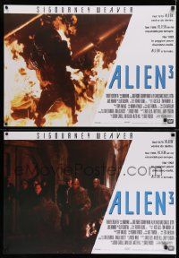 7t292 ALIEN 3 set of 6 Italian 19x27 pbustas '92 David Fincher, great images of Sigourney Weaver!