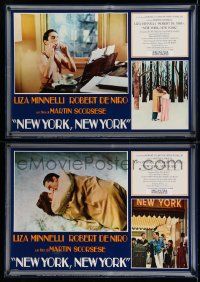 7t282 NEW YORK NEW YORK set of 8 Italian 18x26 pbustas '77 Robert De Niro, Liza Minnelli, Scorsese!