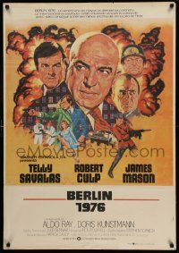 7t138 INSIDE OUT Spanish '75 art of Telly Savalas, James Mason & Robert Culp in Nazi Germany