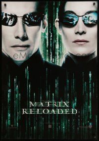 7t331 MATRIX RELOADED teaser Turkish '03 Keanu Reeves & Carrie-Anne Moss close-up!