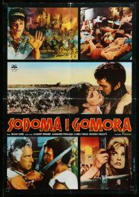 7t981 SODOM & GOMORRAH Yugoslavian 19x27 R80s Robert Aldrich, Pier Angeli, sinful cities!