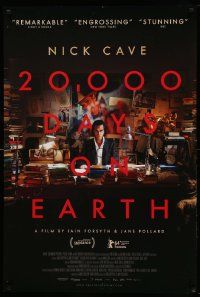 7w499 20000 DAYS ON EARTH 1sh '14 Ray Winstone, Minogue, great image of Nick Cave behind desk!