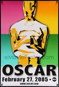 7w505 77th ANNUAL ACADEMY AWARDS DS 1sh '05 Brett Davidson artwork of the Oscar!