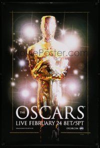 7w510 80TH ANNUAL ACADEMY AWARDS 1sh '07 cool stylized art of the Oscar statute and lights!
