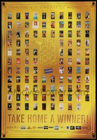 7w320 AFI'S 100 YEARS 100 MOVIES 27x39 video poster '98 many images of classic movie posters!