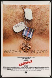 7w598 CATCH 22 1sh '70 directed by Mike Nichols, based on the novel by Joseph Heller!