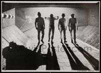 7w379 CLOCKWORK ORANGE 25x35 commercial poster '70s Kubrick, Malcolm McDowell & his droogs!