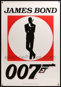 7w402 JAMES BOND 007 27x39 Dutch commercial poster '99 cool classic silhouette of secret agent!
