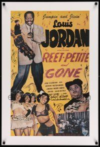 7w425 REET, PETITE & GONE 22x32 commercial poster '90s Louis Jordan, June Richmond, all-black cast!