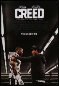 7w611 CREED advance DS 1sh '15 image of Sylvester Stallone as Rocky Balboa with Michael Jordan!