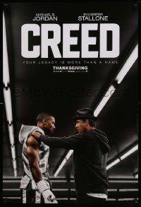 7w612 CREED teaser DS 1sh '15 image of Sylvester Stallone as Rocky Balboa with Michael Jordan!