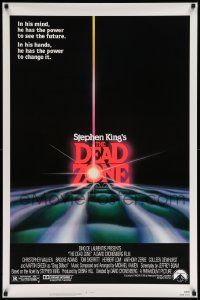 7w626 DEAD ZONE 1sh '83 David Cronenberg, Stephen King, he has the power to see the future!