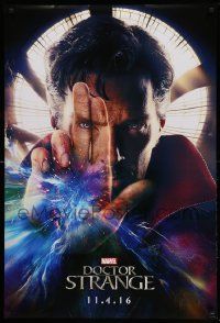 7w629 DOCTOR STRANGE teaser DS 1sh '16 sci-fi image of Benedict Cumberbatch in the title role!