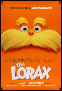 7w632 DR. SEUSS' THE LORAX advance DS 1sh '12 great image of title character!