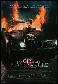 7w677 GIRL WHO PLAYED WITH FIRE DS 1sh '10 Larsson's Flickan som lekte med elden, Noomi Rapace!