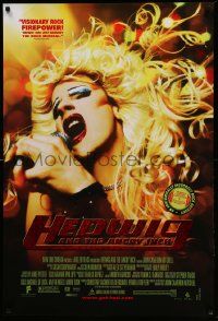 7w702 HEDWIG & THE ANGRY INCH foil DS 1sh '01 transsexual punk rocker James Cameron Mitchell