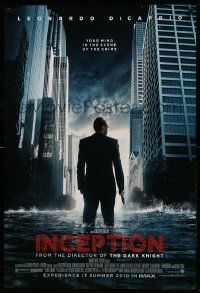 7w730 INCEPTION IMAX advance DS 1sh '10 Christopher Nolan, Leonardo DiCaprio standing in water!