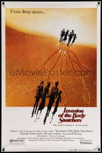 7w739 INVASION OF THE BODY SNATCHERS advance 1sh '78 Kaufman classic remake of sci-fi thriller!