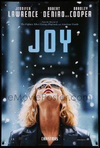 7w757 JOY style A teaser DS 1sh '15 Robert De Niro, Jennifer Lawrence in the title role!