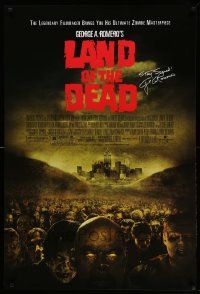 7w771 LAND OF THE DEAD 1sh '05 George Romero zombie horror masterpiece, stay scared!