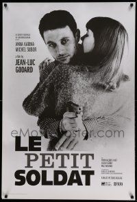 7w775 LE PETIT SOLDAT 1sh R13 Jean-Luc Godard directed, Michael Subor, Anna Karina!