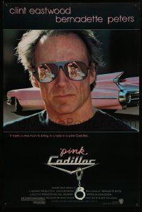 7w860 PINK CADILLAC 1sh '89 Clint Eastwood is a real man wearing really cool shades!