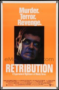 7w879 RETRIBUTION 1sh '87 Dennis Lipscomb & Hoyt Axton in the ultimate nightmare!
