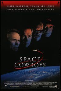 7w914 SPACE COWBOYS DS 1sh '00 astronauts Clint Eastwood, Tommy Lee Jones, Sutherland & Garner!