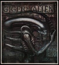 7w159 ALIEN 20x22 special '90s Ridley Scott sci-fi classic, cool H.R. Giger art of monster!