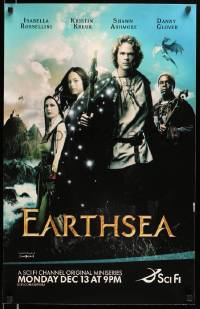 7w291 EARTHSEA tv poster '04 Isabella Rossellini, Kristin Kreuk, Shawn Ashmore, Danny Glover!