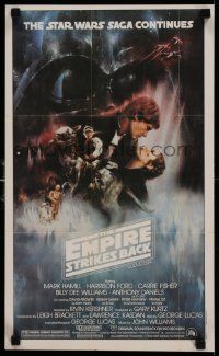 7w181 EMPIRE STRIKES BACK 12x20 special '80 Gone With The Wind style art by Roger Kastel, Topps!