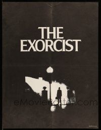 7w185 EXORCIST 19x25 special '74 William Friedkin, Max Von Sydow, William Peter Blatty classic!