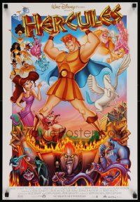 7w194 HERCULES 19x27 special '97 Walt Disney Ancient Greece fantasy cartoon, cool cast image!