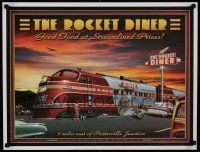 7w203 LARRY GROSSMAN 19x25 special '05 wonderful art, The Rocket Diner!