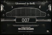 7w209 LIVING DAYLIGHTS 12x18 special '86 great image of classic Aston Martin car grill!