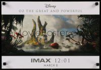 7w486 OZ: THE GREAT & POWERFUL IMAX mini poster '13 Raimi directed Disney adventure, Stromberg art!